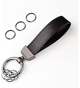 Carbon fiber car keychain, car accessory key ring and anti-loss product