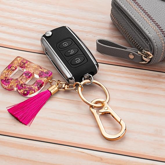 Metal key chain key ring key chain loop clip storage container