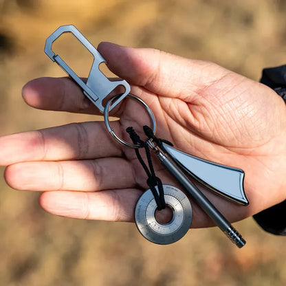 Travel camping military keychain